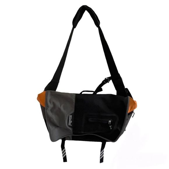 Jansport Bags Jansport Black Gray Orange Messenger Bag Large Poshmark